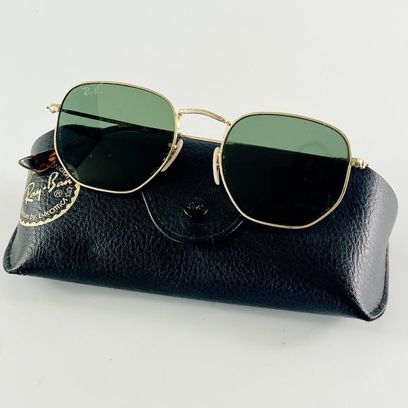 Ray Accessories - Ray-Ban RB3548N Hexagonal Gold Sunglasses